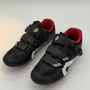 Peloton Black and Red Cycling Sneakers
